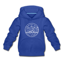Wyoming Youth Hoodie - State Design Youth Wyoming Hooded Sweatshirt - royal blue