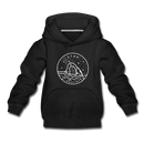 Utah Youth Hoodie - State Design Youth Utah Hooded Sweatshirt - black