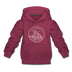Utah Youth Hoodie - State Design Youth Utah Hooded Sweatshirt - burgundy
