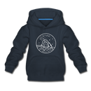 Utah Youth Hoodie - State Design Youth Utah Hooded Sweatshirt - navy
