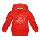 Utah Youth Hoodie - State Design Youth Utah Hooded Sweatshirt - red