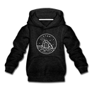 Utah Youth Hoodie - State Design Youth Utah Hooded Sweatshirt - charcoal gray