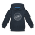 Wisconsin Youth Hoodie - State Design Youth Wisconsin Hooded Sweatshirt - navy
