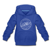 Wisconsin Youth Hoodie - State Design Youth Wisconsin Hooded Sweatshirt - royal blue