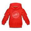 Wisconsin Youth Hoodie - State Design Youth Wisconsin Hooded Sweatshirt - red