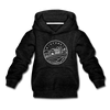 Wisconsin Youth Hoodie - State Design Youth Wisconsin Hooded Sweatshirt - charcoal gray