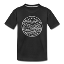 Alaska Toddler T-Shirt - State Design Alaska Toddler Tee - black