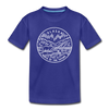 Alaska Toddler T-Shirt - State Design Alaska Toddler Tee - royal blue