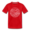 Alaska Toddler T-Shirt - State Design Alaska Toddler Tee - red