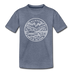 Alaska Toddler T-Shirt - State Design Alaska Toddler Tee - heather blue