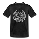 Alaska Toddler T-Shirt - State Design Alaska Toddler Tee - charcoal gray