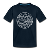 Alaska Toddler T-Shirt - State Design Alaska Toddler Tee - deep navy