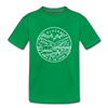 Alaska Toddler T-Shirt - State Design Alaska Toddler Tee - kelly green