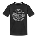 Alabama Toddler T-Shirt - State Design Alabama Toddler Tee - black