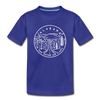 Alabama Toddler T-Shirt - State Design Alabama Toddler Tee - royal blue