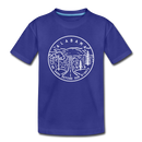 Alabama Toddler T-Shirt - State Design Alabama Toddler Tee - royal blue