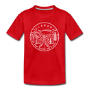 Alabama Toddler T-Shirt - State Design Alabama Toddler Tee - red