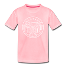 Alabama Toddler T-Shirt - State Design Alabama Toddler Tee - pink