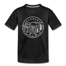 Alabama Toddler T-Shirt - State Design Alabama Toddler Tee - charcoal gray