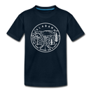 Alabama Toddler T-Shirt - State Design Alabama Toddler Tee - deep navy