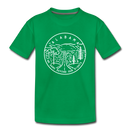 Alabama Toddler T-Shirt - State Design Alabama Toddler Tee - kelly green