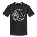 Arkansas Toddler T-Shirt - State Design Arkansas Toddler Tee - black