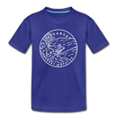 Arkansas Toddler T-Shirt - State Design Arkansas Toddler Tee - royal blue