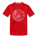Arkansas Toddler T-Shirt - State Design Arkansas Toddler Tee - red