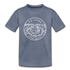 Arizona Toddler T-Shirt - State Design Arizona Toddler Tee - heather blue