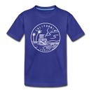 California Toddler T-Shirt - State Design California Toddler Tee - royal blue