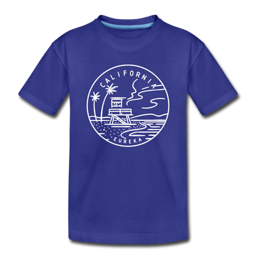 California Toddler T-Shirt - State Design California Toddler Tee - royal blue