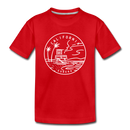California Toddler T-Shirt - State Design California Toddler Tee - red