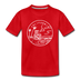 California Toddler T-Shirt - State Design California Toddler Tee - red
