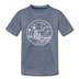 California Toddler T-Shirt - State Design California Toddler Tee - heather blue