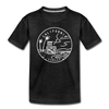 California Toddler T-Shirt - State Design California Toddler Tee - charcoal gray