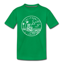 California Toddler T-Shirt - State Design California Toddler Tee - kelly green