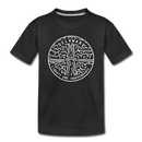 Delaware Toddler T-Shirt - State Design Delaware Toddler Tee - black