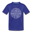 Delaware Toddler T-Shirt - State Design Delaware Toddler Tee - royal blue