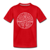 Delaware Toddler T-Shirt - State Design Delaware Toddler Tee - red