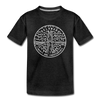 Delaware Toddler T-Shirt - State Design Delaware Toddler Tee - charcoal gray