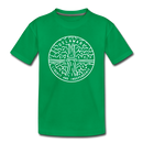 Delaware Toddler T-Shirt - State Design Delaware Toddler Tee - kelly green