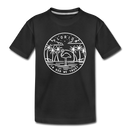 Florida Toddler T-Shirt - State Design Florida Toddler Tee - black