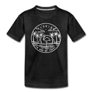 Florida Toddler T-Shirt - State Design Florida Toddler Tee - charcoal gray