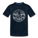 Florida Toddler T-Shirt - State Design Florida Toddler Tee - deep navy