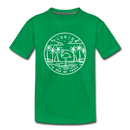 Florida Toddler T-Shirt - State Design Florida Toddler Tee - kelly green