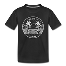 Hawaii Toddler T-Shirt - State Design Hawaii Toddler Tee - black