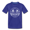 Hawaii Toddler T-Shirt - State Design Hawaii Toddler Tee - royal blue