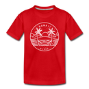 Hawaii Toddler T-Shirt - State Design Hawaii Toddler Tee - red