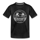 Hawaii Toddler T-Shirt - State Design Hawaii Toddler Tee - charcoal gray