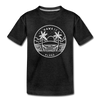 Hawaii Toddler T-Shirt - State Design Hawaii Toddler Tee - charcoal gray